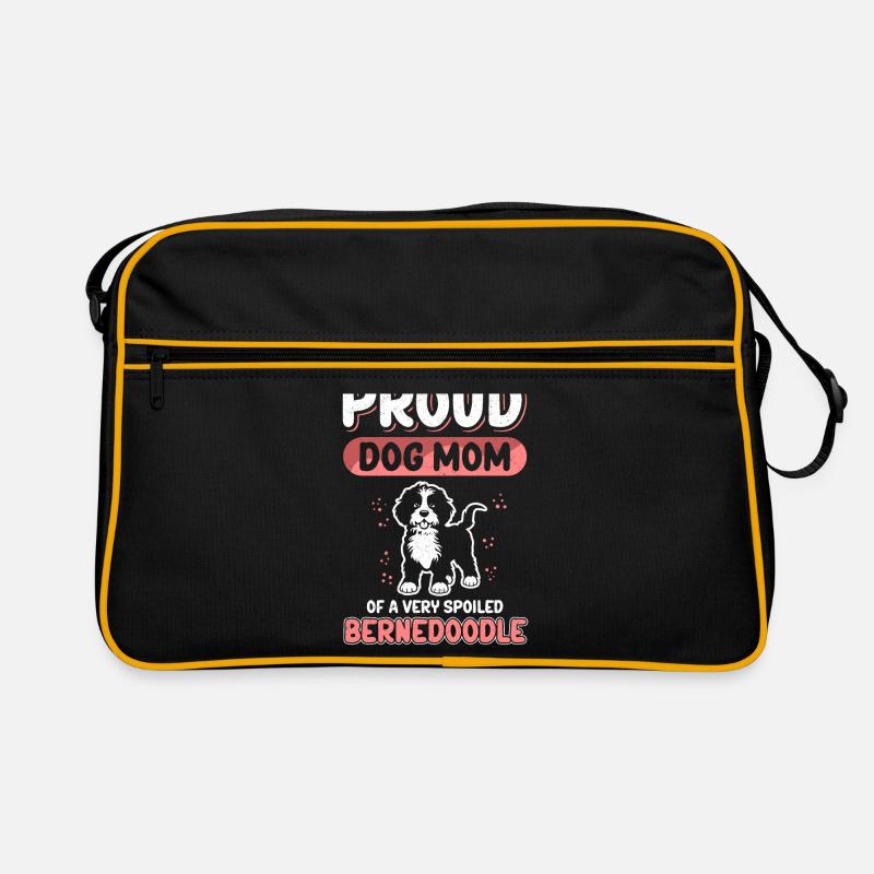 Bernedoodle Mom Hundebesitzer Hundemama Geschenk Retro Tasche