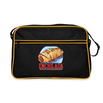 Enchilada mexicaine Enchiladas cadeau - Sac Retro - noir/or - Devant
