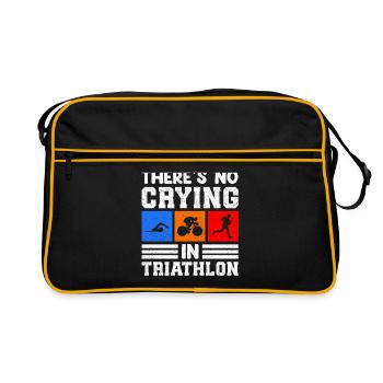 Triathlon Sports Triathlete Triathlete Gift - Retro Bag - black/gold - Front