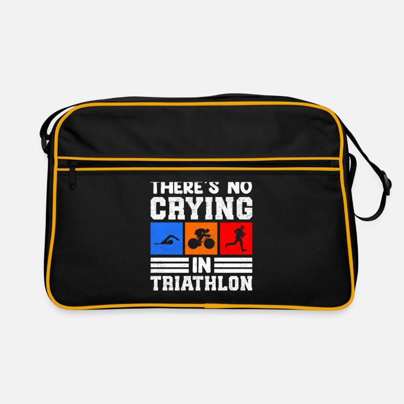 Triathlon Sport Triathlet Triathleten Geschenk Retro Tasche