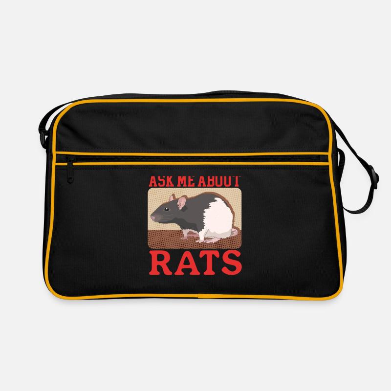 Rats, Rat Owner, Rat Lover Gift Retro Bag