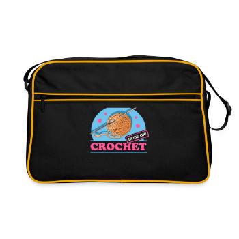 Crochet crochet cadeau - Sac Retro - noir/or - Devant