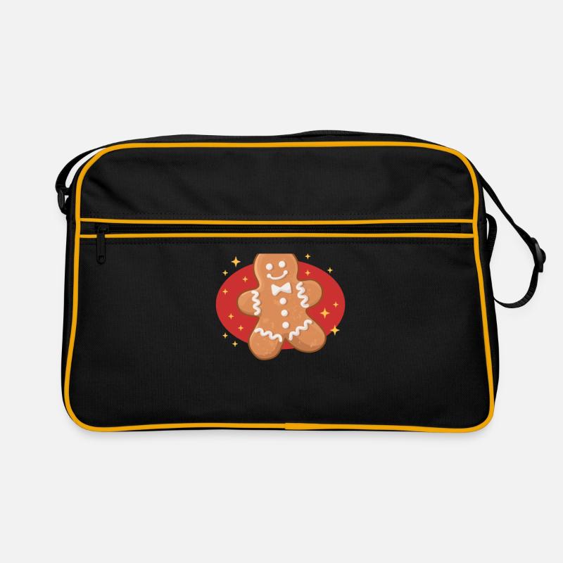 Lebkuchenmann Lebkuchen Lebkuchenmänner Geschenk Retro Tasche