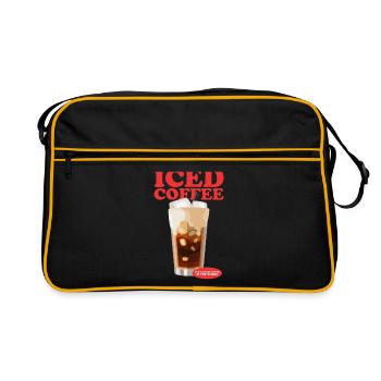 Iced Coffee Coffee Lover Iced Coffee Gift - Retro Bag - black/gold - Front