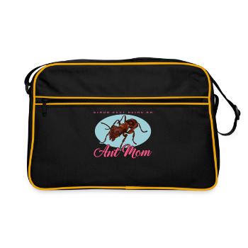 Ants Mom Formicarium Ant Farm Gift - Retro Bag - black/gold - Front