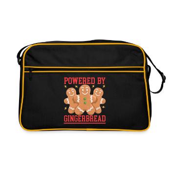 Gingerbread Man Gingerbread Gingerbread Men Gift - Retro Bag - black/gold - Front