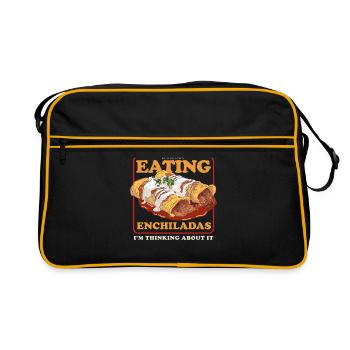 Enchilada Cuisine Mexicaine Enchiladas Cadeau - Sac Retro - noir/or - Devant