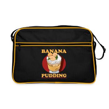 Pudding à la banane Pudding à la banane cadeau - Sac Retro - noir/or - Devant