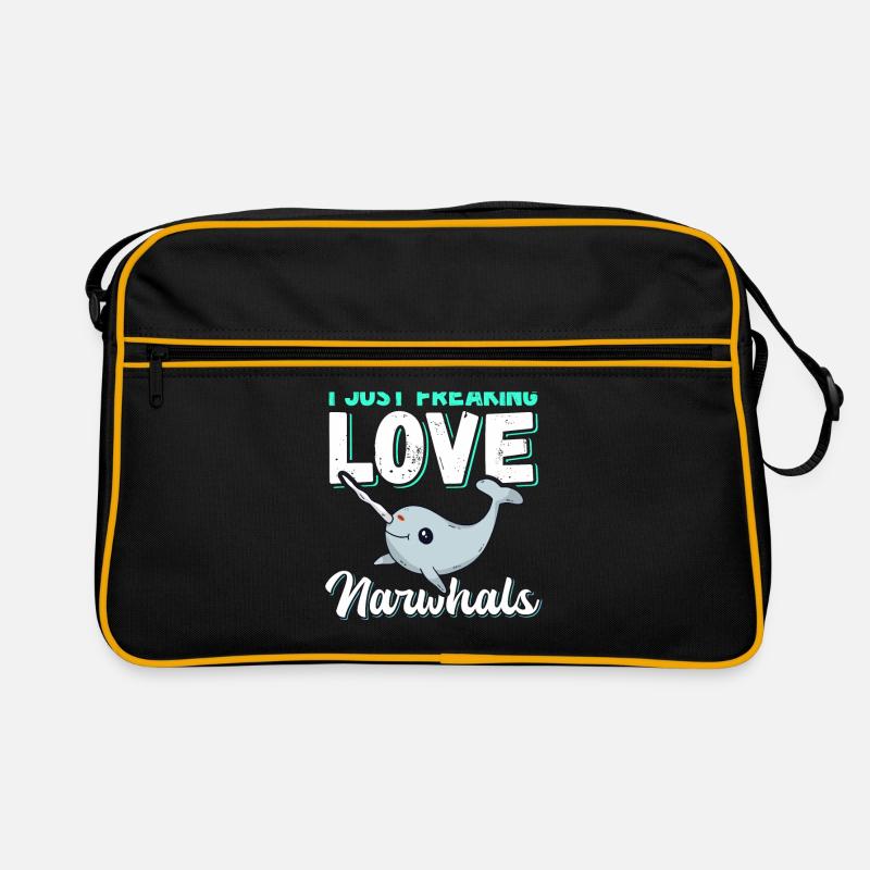 Narval baleine Narval baleines narval cadeau Sac Retro