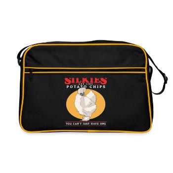 Silkie Silkie poulets Silkie poulets cadeau - Sac Retro - noir/or - Devant