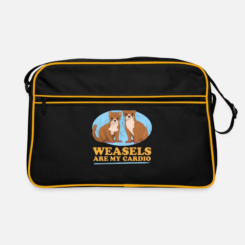 Wiesel Mauswiesel Hermännchen Geschenk Retro Tasche