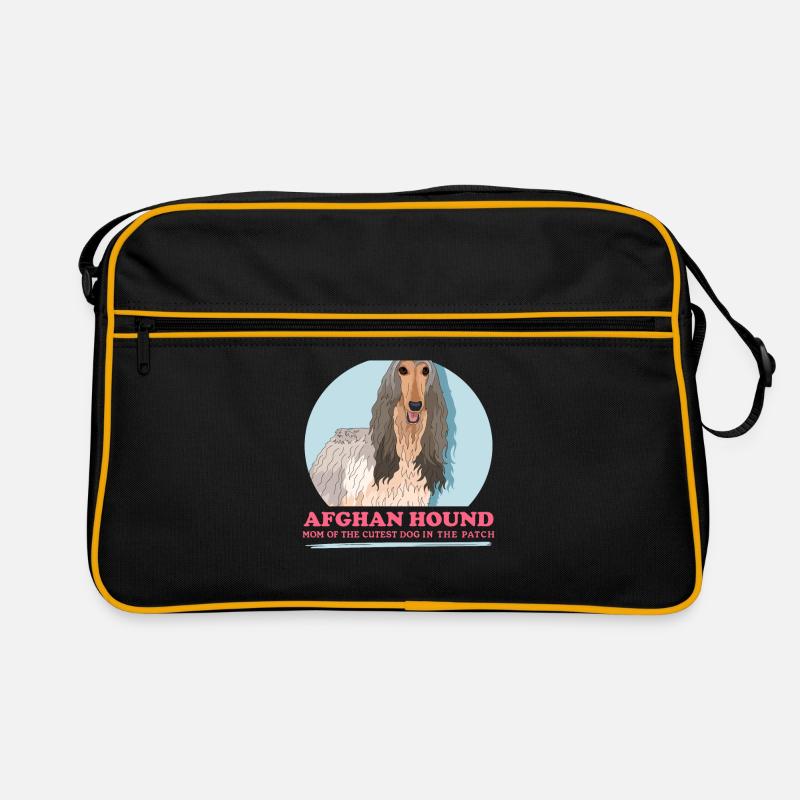 Afghanischer Windhund Mom Hundebesitzer Geschenk Retro Tasche
