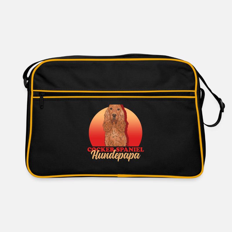 Cocker Spaniel Dog Dad | Cocker Spaniel Gift Retro Bag
