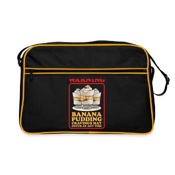 Pudding à la banane Pudding à la banane cadeau - Sac Retro - noir/or - Devant