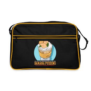Pudding à la banane Pudding à la banane cadeau - Sac Retro - noir/or - Devant