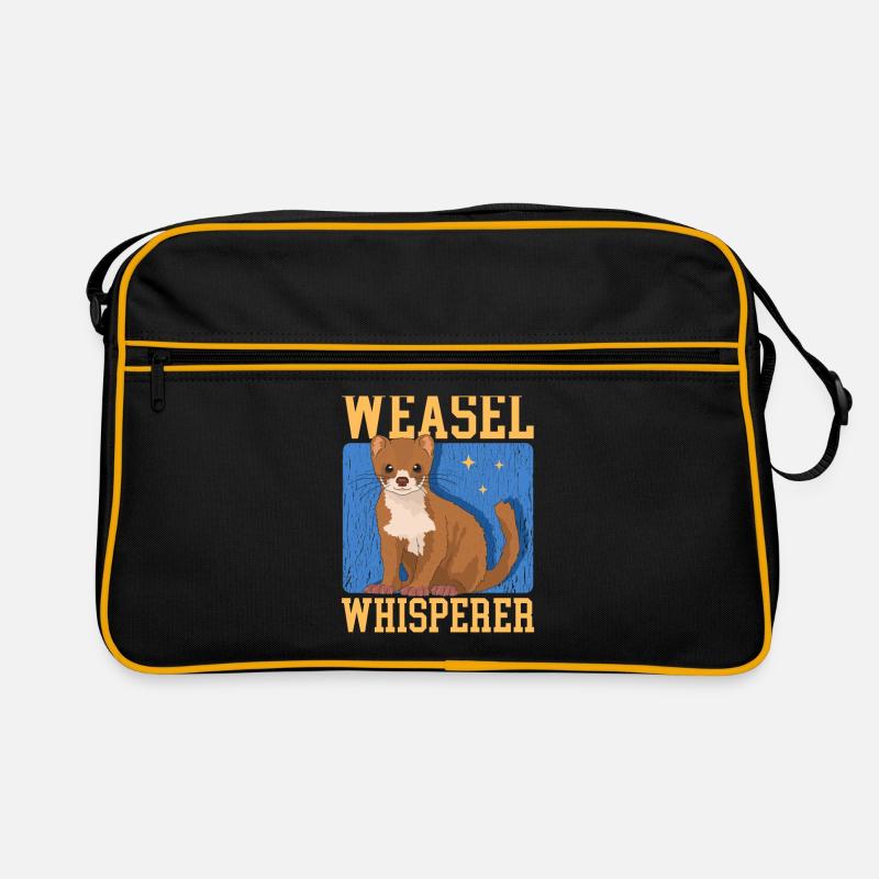 Wiesel Mauswiesel Hermännchen Geschenk Retro Tasche