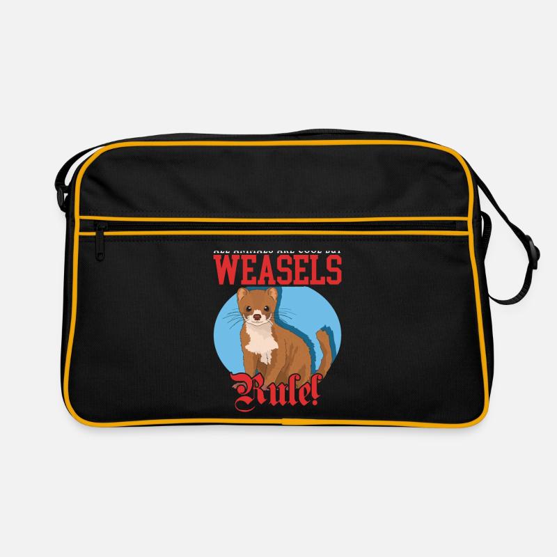 Wiesel Mauswiesel Hermännchen Geschenk Retro Tasche