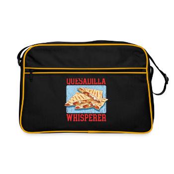 Quesadilla Tortilla Quesadillas Cadeau - Sac Retro - noir/or - Devant