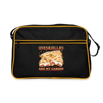 Quesadilla Tortilla Quesadillas Cadeau - Sac Retro - noir/or - Devant