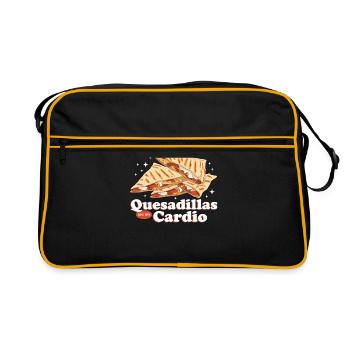 Quesadilla Quesadillas Tortilla Cadeau - Sac Retro - noir/or - Devant