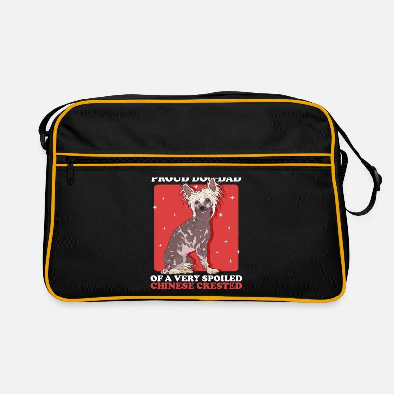 Chinese Crested Dad Crested Crested Dog Gift Retro Bag