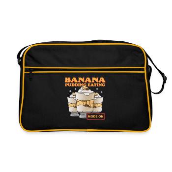 Pudding à la banane Pudding à la banane cadeau - Sac Retro - noir/or - Devant