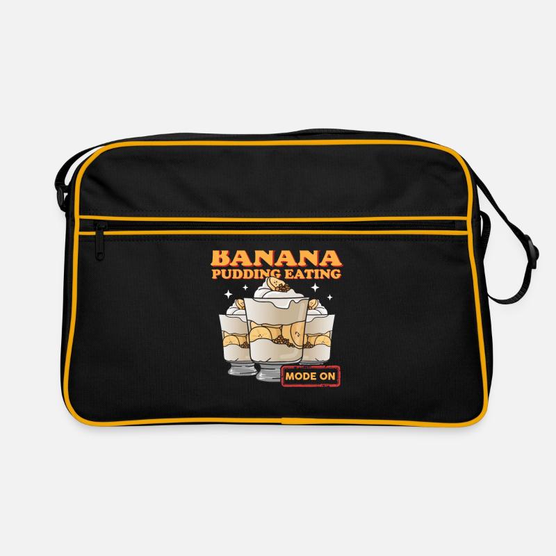 Bananenpudding Bananen-Pudding Geschenk Retro Tasche