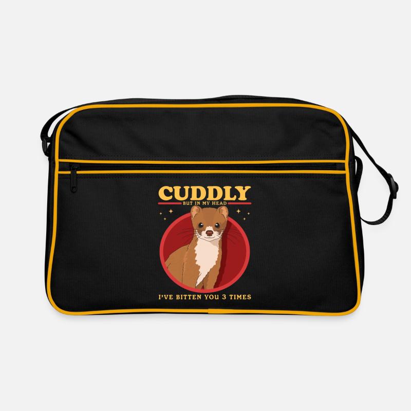 Weasel Mouse Weasel Hermännchen Gift Retro Bag