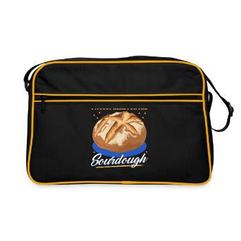 Pain au levain Cadeau au levain - Sac Retro - noir/or - Devant