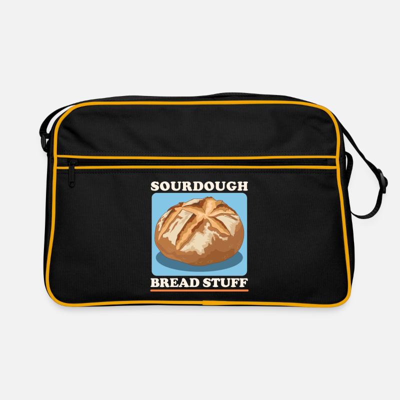 Sauerteigbrot Sauerteig Brot Backen Geschenk Retro Tasche