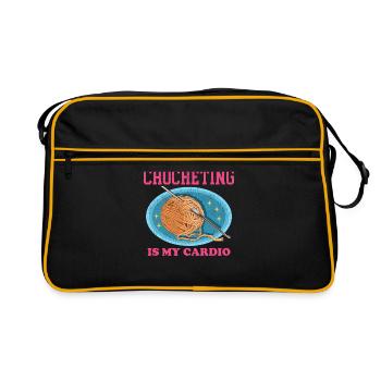Crochet Crochet Crochet Crochet Fil Cadeau - Sac Retro - noir/or - Devant