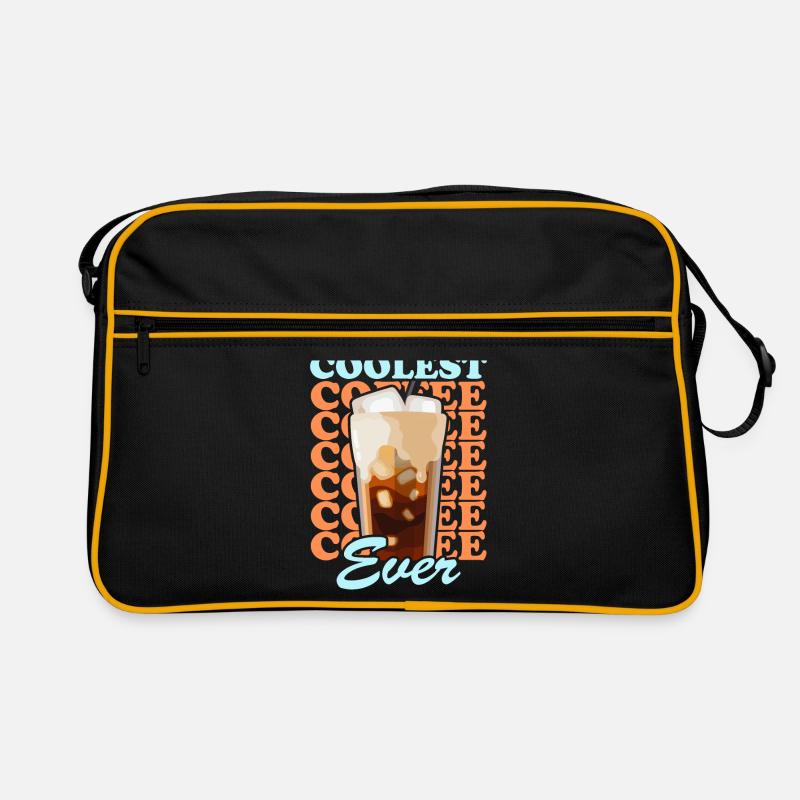 Eiskaffee Iced Coffee Kaffeeliebhaber Geschenk Retro Tasche
