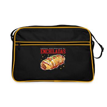 Enchilada Cadeau d’enchiladas mexicaines - Sac Retro - noir/or - Devant