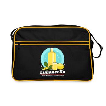 Limoncello Citrons Limoncellos Liqueur Cadeau - Sac Retro - noir/or - Devant