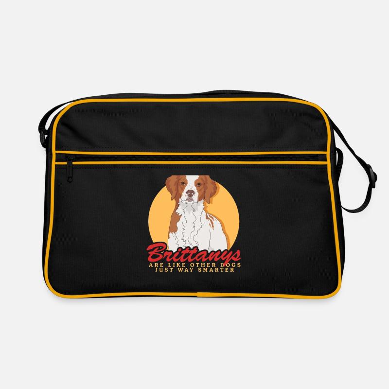 Brittany Epagneul Breton Pointing Dog Gift Retro Bag