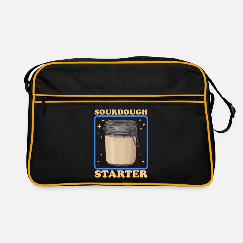 Sauerteig Starter Sauerteigbrot Bäcker Geschenk Retro Tasche