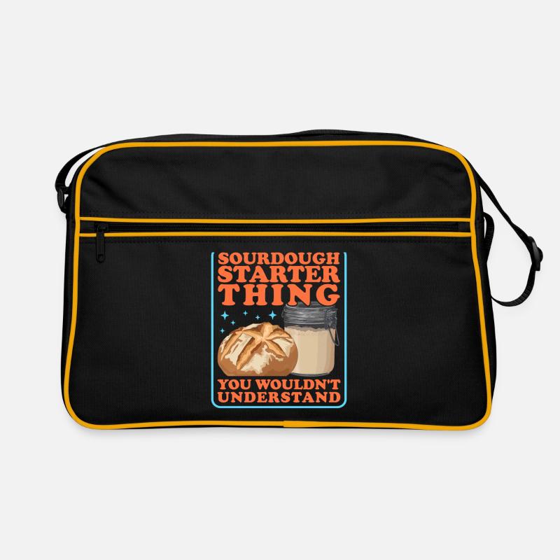 Sauerteig Starter Backen Sauerteigbrot Geschenk Retro Tasche
