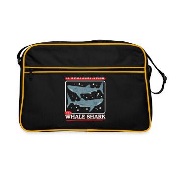 Requin-baleine Requin-baleine Requin-baleine Cadeau - Sac Retro - noir/or - Devant