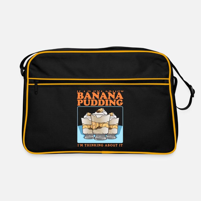 Bananenpudding Bananen-Pudding Geschenk Retro Tasche