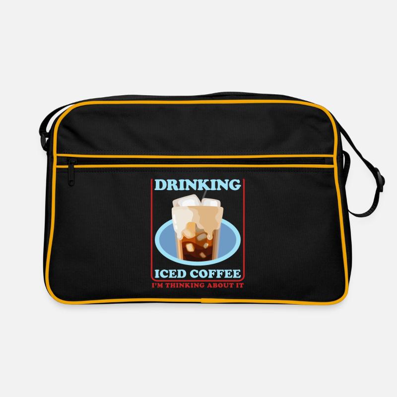 Eiskaffee Kaffeeliebhaber Iced Coffee Geschenk Retro Tasche