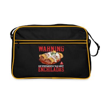 Enchilada Cuisine mexicaine Enchiladas Cadeau - Sac Retro - noir/or - Devant