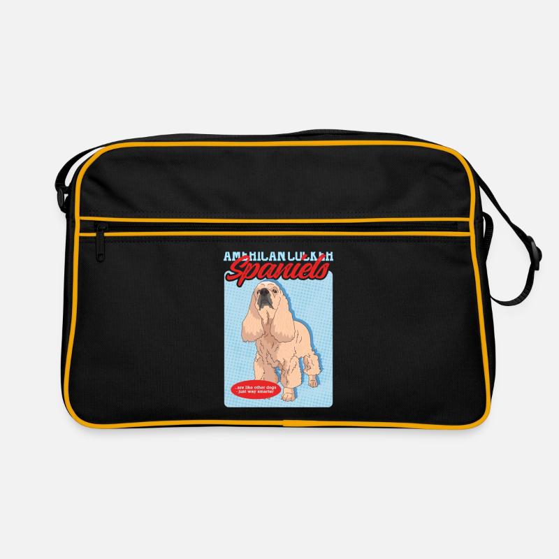 American Cocker Spaniel Dog Gift Retro Bag