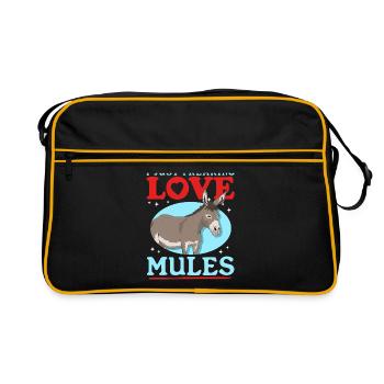 Mule Mule Mule Cadeau Mule - Sac Retro - noir/or - Devant