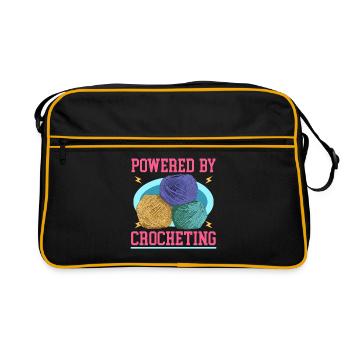 Crochet Crochet Crochet Crochet Fil Cadeau - Sac Retro - noir/or - Devant