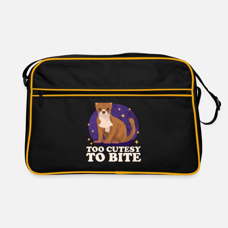 Wiesel Mauswiesel Kleinwiesel Geschenk Retro Tasche