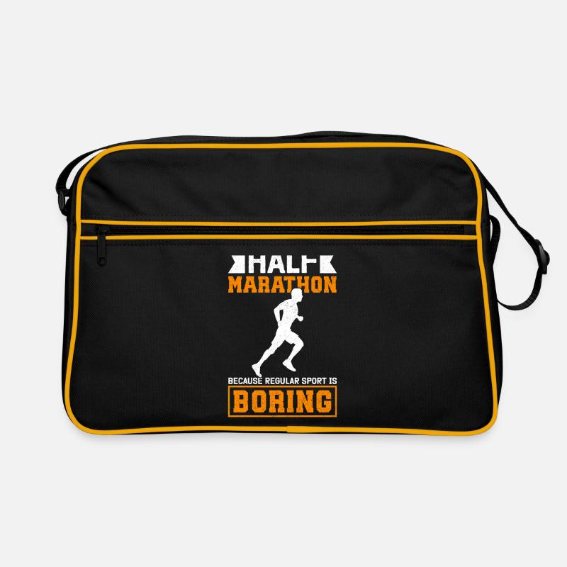 Half Marathon Half Marathon Running Gift Retro Bag