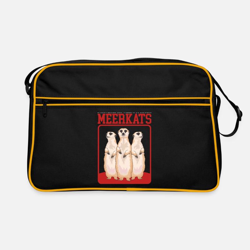 Erdmännchen coole Erdmännchen Retro Tasche