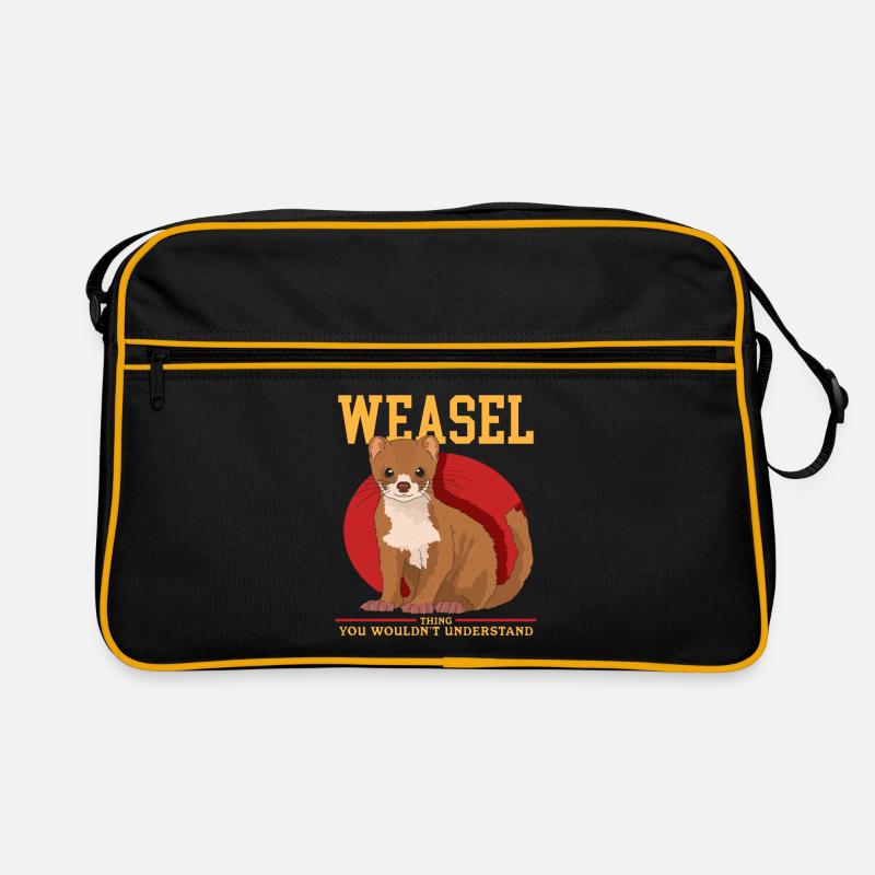 Wiesel Mauswiesel Kleinwiesel Geschenk Retro Tasche