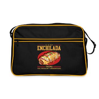 Enchilada Cuisine mexicaine Enchiladas Cadeau - Sac Retro - noir/or - Devant