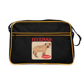 Hyène tachetée Hyène Hyène Cadeau - Sac Retro - noir/or - Devant